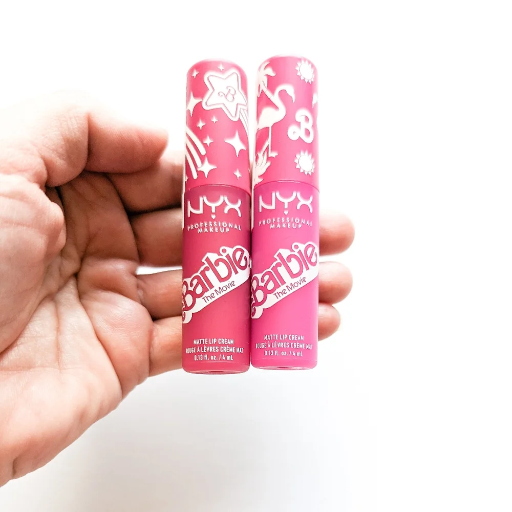 SET Barbie Movie Collection x NYX Smooth Whip Matte Lip Cream - Limited Edition - Picture 1 of 15